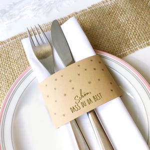 Printable table decoration, nice that you are here, celebration, napkin banderole, print, cutlery, souvenir, gift idea, baptism, birthday
