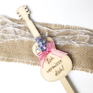 Marcador de túmulo a laser - arquivo SVG - guitarra - decoração de túmulo - sentimos sua falta - sinto sua falta - marcador de flores - corte a laser - download