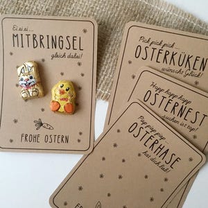 Druckvorlage Ostern - Geschenkkarte frohe Ostern in der Tüte selber drucken Mitbringsel Kleinigkeit Geschenkidee Raysin Grüße vom Osterhasen