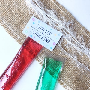 Print sjabloon Eindelijk een schoolkind - sluiting tas - 1e klas - terug naar school - zelf printen - inhoud schoolkegel - kleuterschool - leerkracht