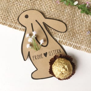 Plantilla de impresión de Pascua - decoración de mesa - regalo de invitado - Conejito de Pascua - imprímalo usted mismo - souvenir - idea de regalo - regalo de Pascua - colegas