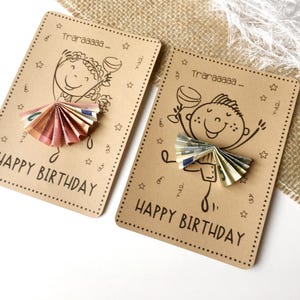 Modello di stampa regalo in denaro - per il tuo compleanno - biglietto di auguri - stampalo tu stesso - buon compleanno - piccolo souvenir - festeggia