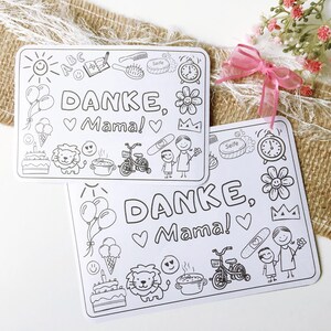 Imprimible para el Día de la Madre - Tarjeta para colorear - Tarjeta del Día de la Madre - Tarjeta de regalo - Para imprimir - Página para colorear - Manualidades con niños - Pintura