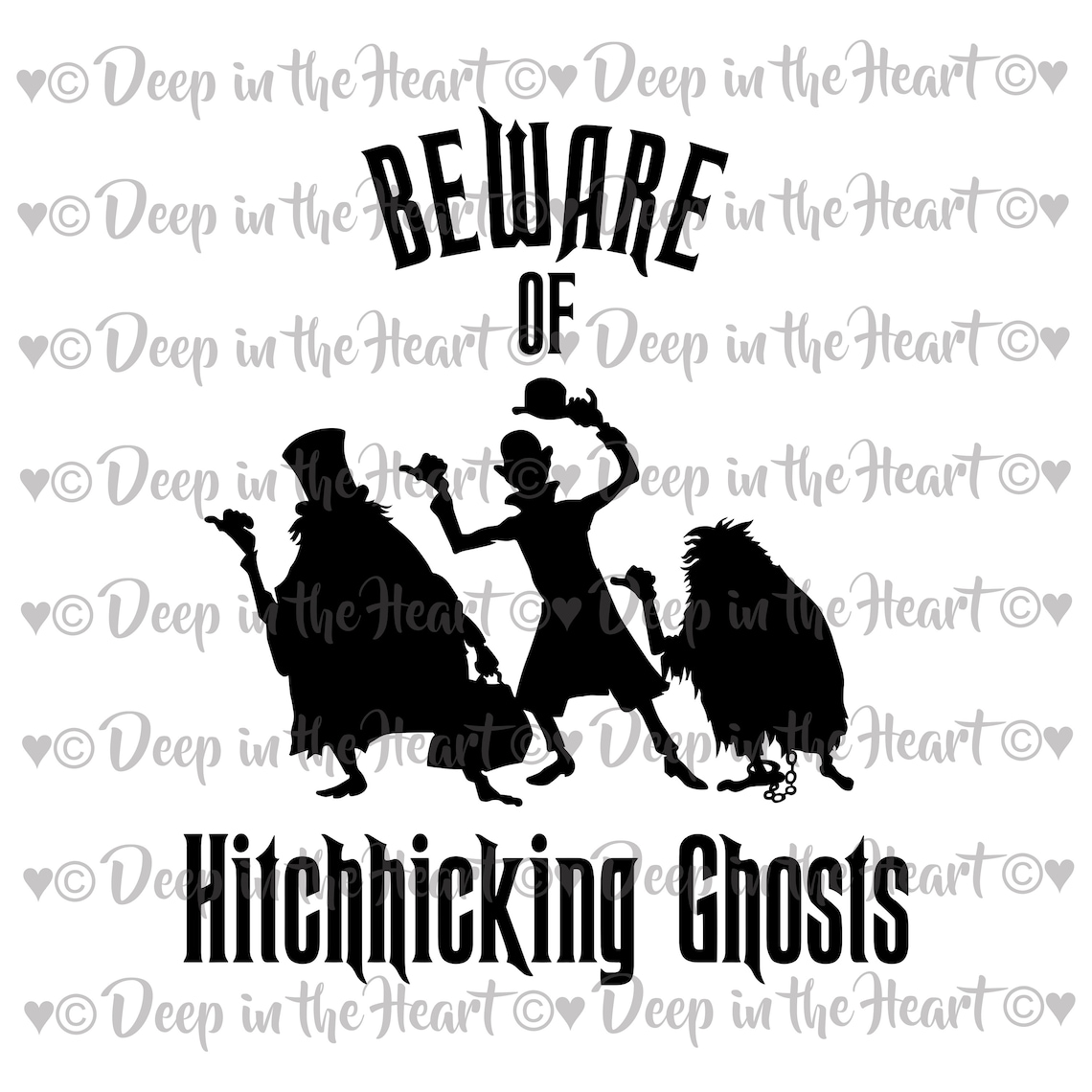 Beware of Hitchhiking Ghosts Haunted Mansion SVG PNG JPG | Etsy