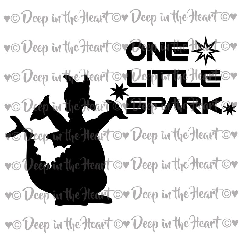 Download Figment One Little Spark Silhouette Walt Disney World | Etsy