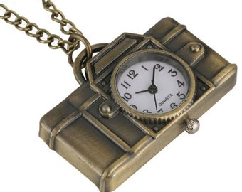 Steampunk watch, camera, chain