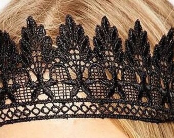 Gothic Noble Hairband, Lace, Crown