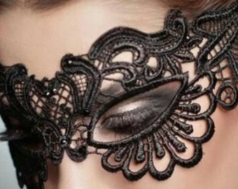 Gothic half mask, cosplay