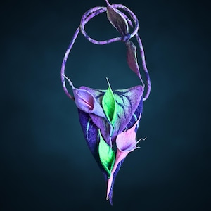 Fairy bag, Festival fairy costume, Festival thigh bag, Fairy belt bag, Leaf bag, Flower bag, Fanatsy cosplay, Ren Faire clothes,