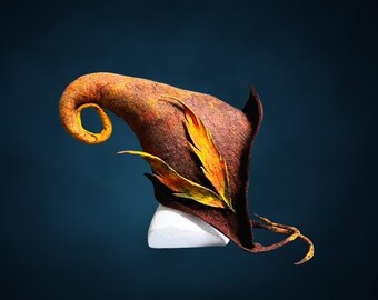 Wizard hat, Witch hat, Druid hat,Fantasy hat, Fairy hat, Gnome hat, Sauna hat, Goblin hat, Elven hat, Druid headpiece, Mage hat, Warlock hat