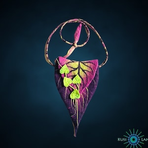 Fairy bag, Leaf bag, Fairy purse, Ren Faire costume, Elven bag, Thigh bag, Leaf purse, Druid bag, Elven belt bag, Leaf pouch, Festival bag