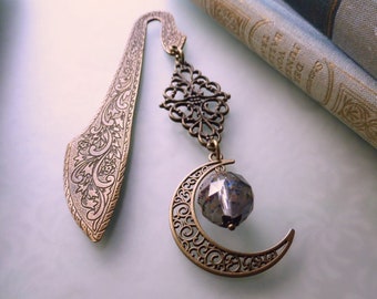 Moon Bookmark Magic Bronze Bookmark Gift for Book