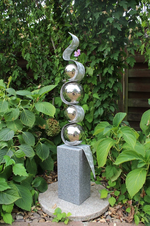 Gartendeko Garden Decoration Garden Sculpture Granite Etsy