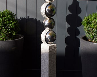 Garden sculpture, sculpture, stainless steel, handmade