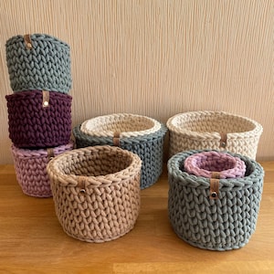 Utensilo crochet basket jewelry bowl storage basket various sizes to choose from image 2