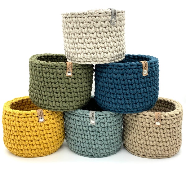 Utensilo crochet basket jewelry bowl storage basket various sizes to choose from