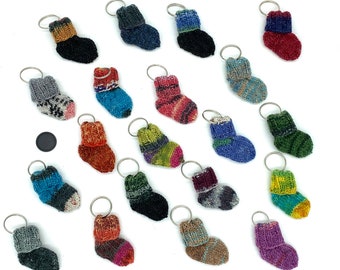 Mini sock as a keychain