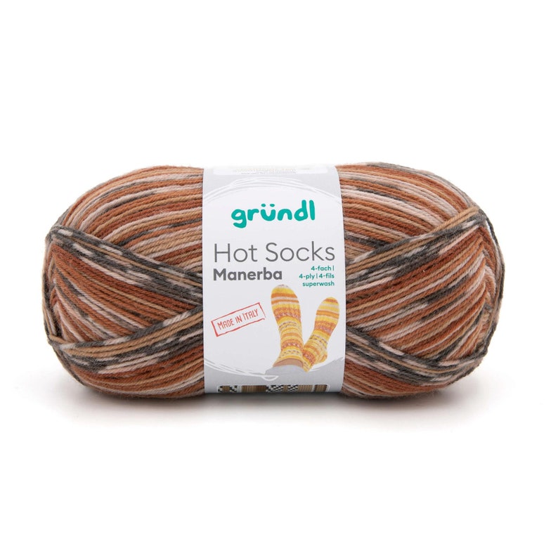 Gründl Hot Socks Manerba 4-fach Sockenwolle 100 g Knäuel alle Farben zur Auswahl Bild 5