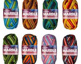 Original MyBoshi Marble Multicolor Wool No.1 Wool free choice of colors