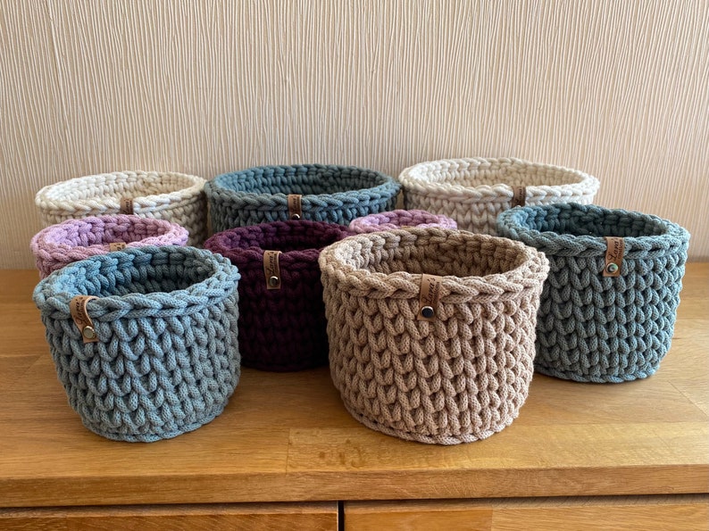 Utensilo crochet basket jewelry bowl storage basket various sizes to choose from image 4