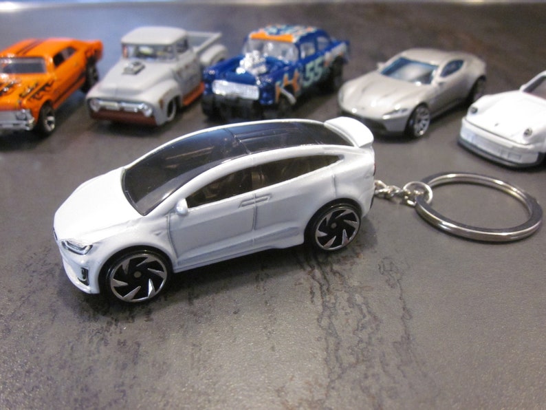 Stainless Keycar Key Chain Tesla Model X