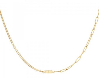 Halskette "soleil" Edelstahl Gold Valentinstag Geschenk Partner Weihnachten Geburtstag Geschenk Muttertag Jahrestag Hochzeitstag