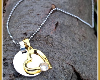 Nome collana catena incisione cuore collana personalizzata 925 argento oro incisione personalizzata collana regalo donna gioielli nome famiglia compleanno