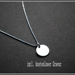Namenskette mit Gravur 925 Silber Silberkette Geschenk Frauen personalisierte Kette Geburtstag Plättchen Kommunion kette schmuck individuell
