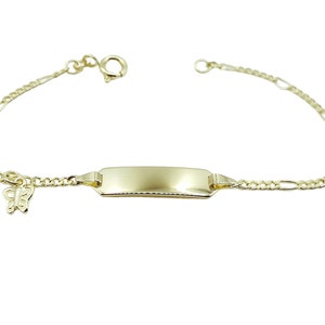Baby bracelet name bracelet 333 gold engraving gold bracelet gold chain baptism bracelet birth bracelet godparent gift gift birth children&#39;s bracelet