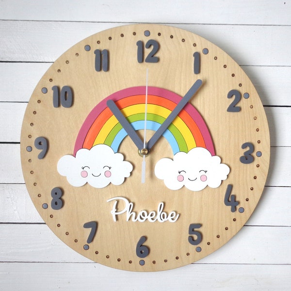Nursery Clock Etsy
