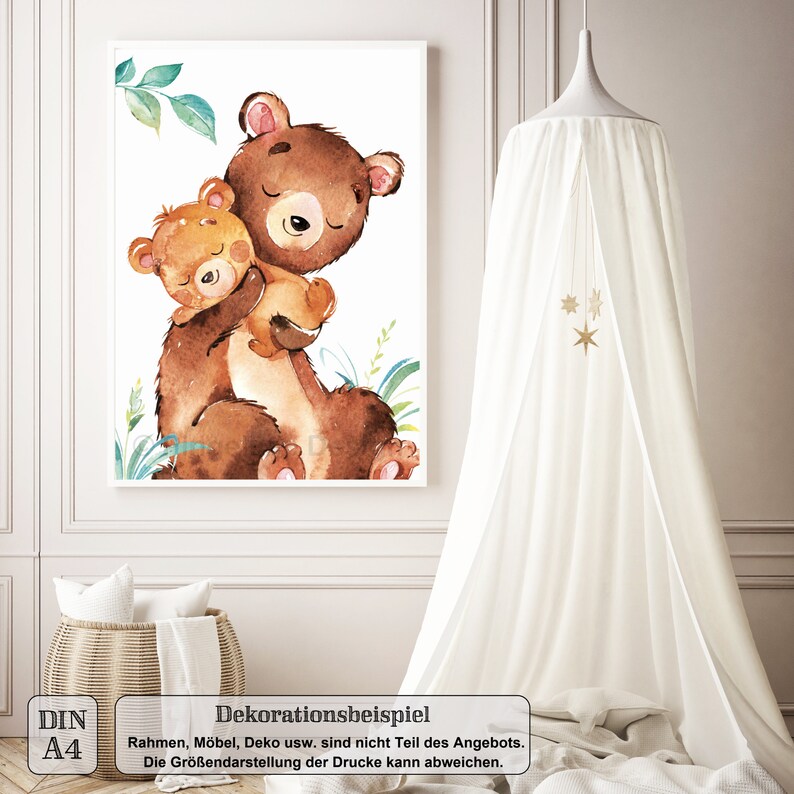 A4/A3 Bilder Kinderzimmer Babyzimmer Bilder Poster | Etsy