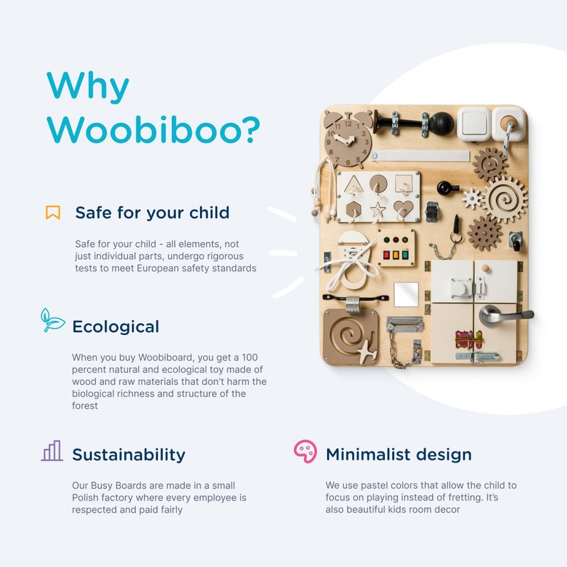 Personalized Busy Board for Toddler Pastel Busy Board With Etsy