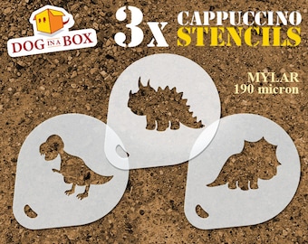 A3 Taille Pochoir - Medium Tyrannosaurus Rex Forme Dinosaur Mylar Airbrush Peinture murale Art Pochoir deux