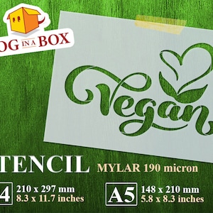 Vegan stencil, farm stencil, farm food stencil, vegan food stencil, stencils for Wood Signs, DIY, reusable stencil, vegan food sign