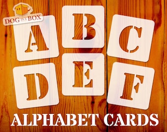 Wiederverwendbare Alphabet Schablonen Schrift n.5: Großbuchstaben Schablonen für die Bemalung von Wänden, Holz, Haus- und Möbeldekor