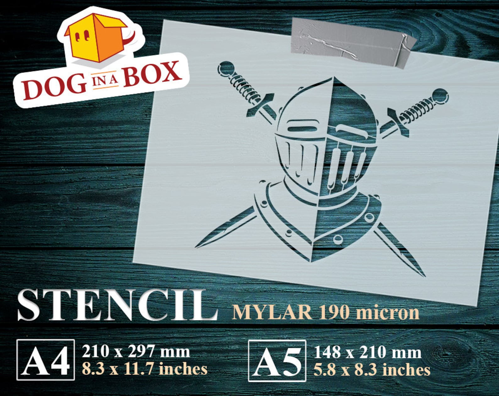 Knight Helmet Stencil N.2 Medieval Warrior Armour, Reusable Mylar Etsy