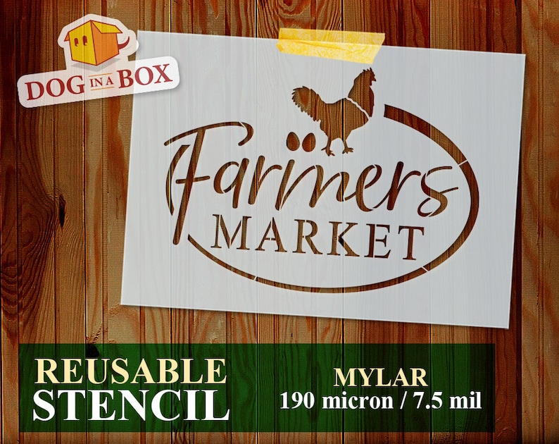 farm stencil stencils for Wood Signs reusable fresh eggs stencil chicken stencil stencil for painting Farmer Market stencil n.2