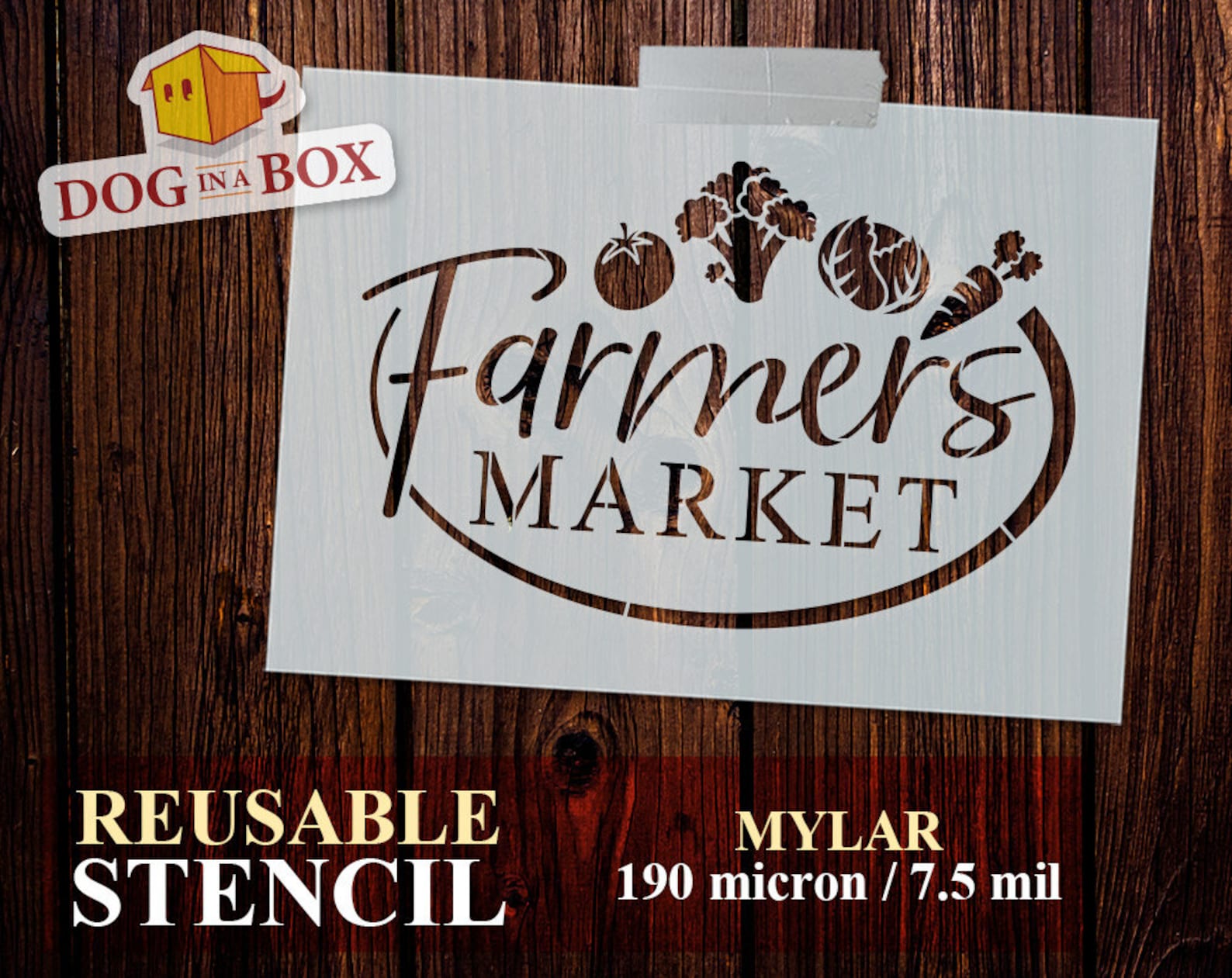 Farmer Market Stencil N.1 Farm Stencil Market Stencil - Etsy