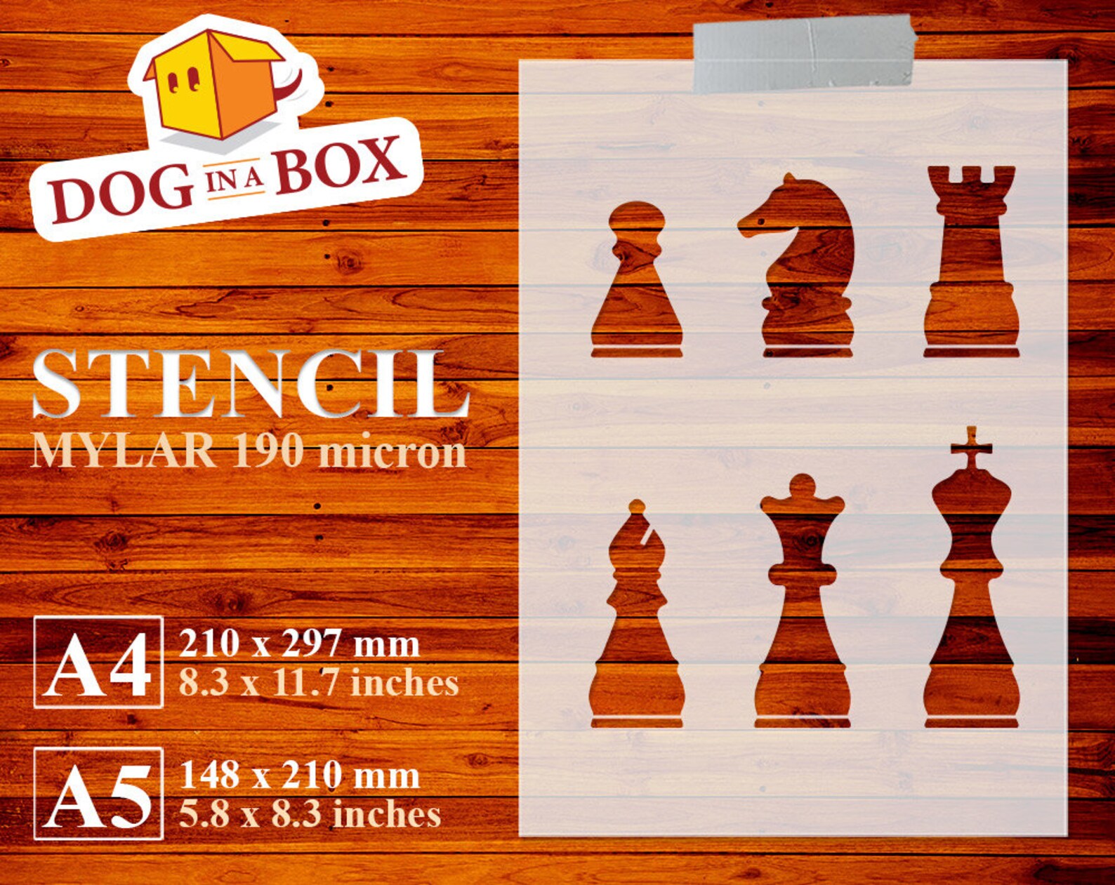 Chess Pieces Stencil N.1 Chessboard Stencil Board Games - Etsy