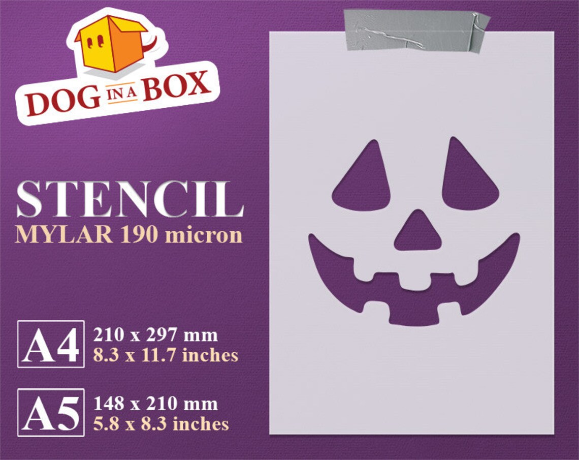 Halloween Stencil Pumpkin Stencil Ghost Stencil Stencil for Etsy