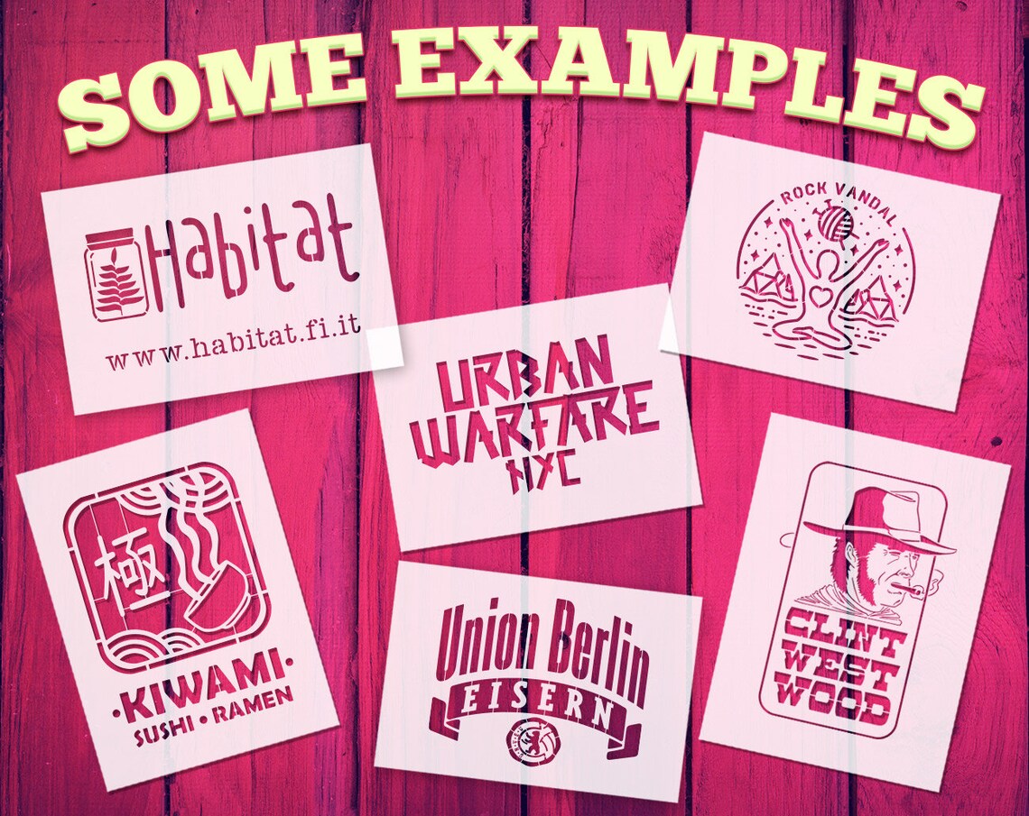 Your Logo Stencil Custom Logo Stencil. Company Logo Stencil Etsy