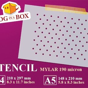 Cirkelschablon nr 7: återanvändbar mönsterschablon för målning på vägg, trä, heminredning, möbeldekor, gör-det-själv-pyssel