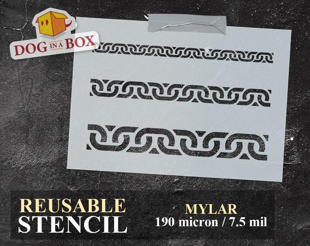 Chains Pattern Stencil N.7: Reusable Stencil for Wall Decor, Wood ...