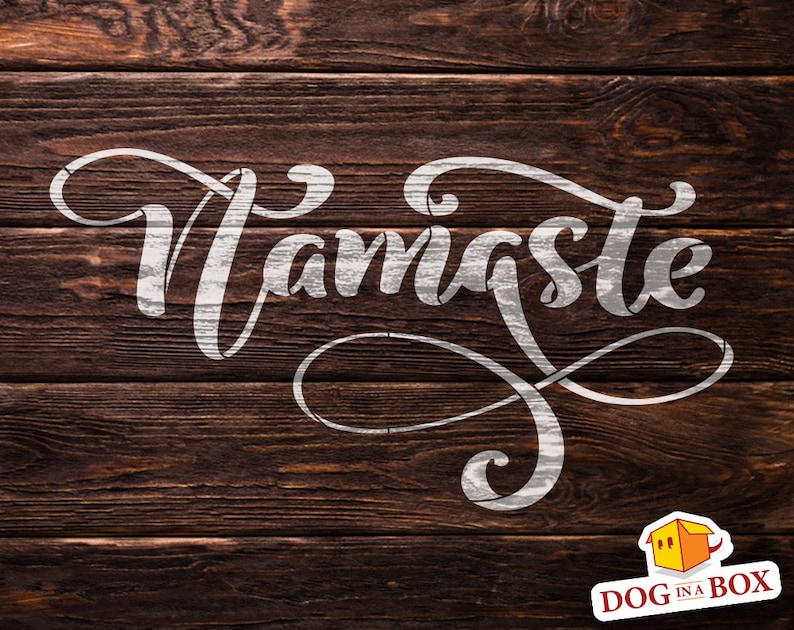 Namaste stencil n.2 Namasté stencil namaskar stencil yoga | Etsy