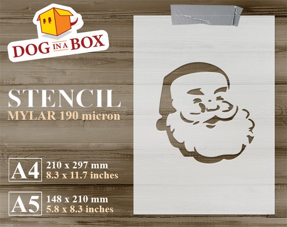 Christmas Santa Claws B Mylar 190 Stencil Airbrush Paint Wall Window Card Craft