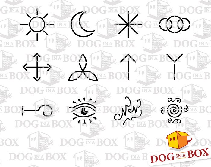 Wiccan Runes Stencils Set of 2. Wiccan Stencils Runes Wall - Etsy