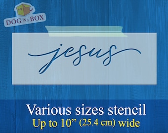 Jesus Stencil: Reusable stencil for Wood Signs, painting on walls, fabrics, home and furniture decor