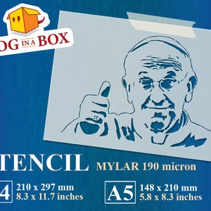 Pope Francis stencil, christian stencil, Francesco stencil, christian, stencil, stencils for Wood Signs, Pope stencil, Rome stencil