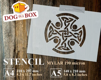Celtic Ring n.1 - Celtic symbol stencil, Nordic stencil, runic stencil, stencil for painting, stencil for wood, rune stencil, norrean