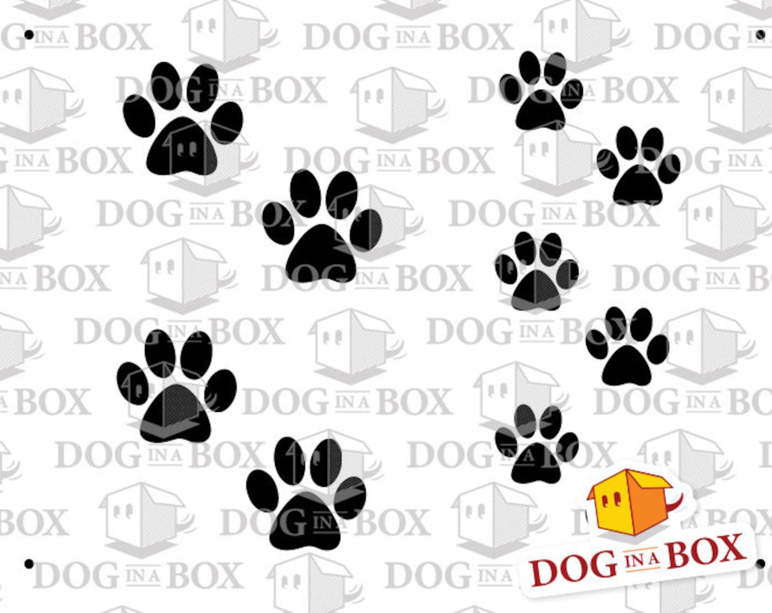 Dog Paw Stencil Printable